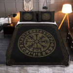 Vegvisir Made of Stone - Viking Quilt Bedding Set