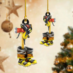 Firefighter Shoes Christmas Ornament | Custom Shaped Ornament New