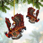 Firefighter Eagle Christmas Ornament | Custom Shaped Ornament New V2