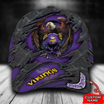 Minnesota Vikings Skull Custom Name Classic Cap XXLTTT-CC0721 - TP