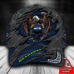 Seattle Seahawks Skull Custom Name Classic Cap XXLTTT-CC0729 - TP