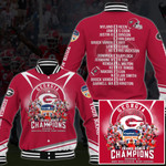 Georgia Bulldogs Baseball Jacket Orange Bowl Champions 2021 Shirt, Custom Baseball Jacket - TP