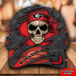 NCAA Georgia Bulldogs Classic Cap 3D Skull Custom name 23 L2LTTT0664 - TP