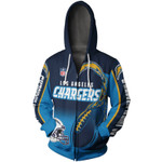 Los Angeles Chargers 2022 3D Graphic Hoodie New Design