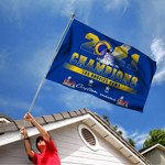 Los Angeles Rams NFL 2021 Super Bowl LVI Champions House Garden Yard Flags Printing Outdoor Decoration Custom Name - TP