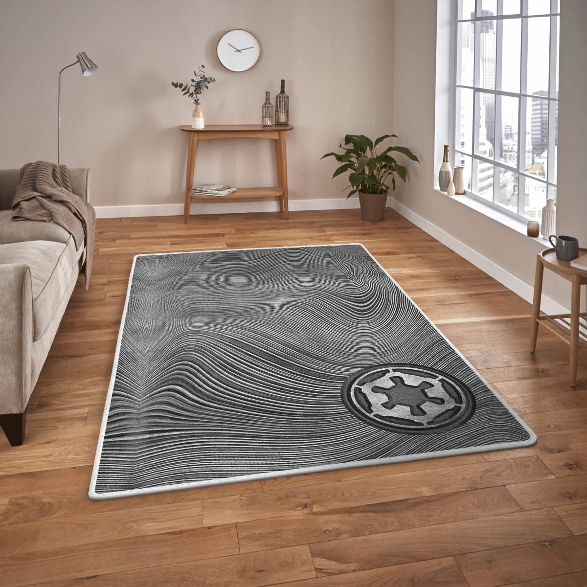 HOT Star Wars grey rectangle rug1