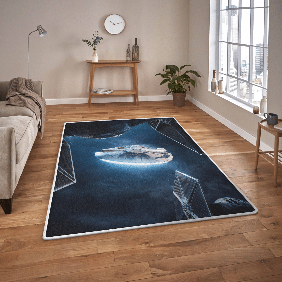 HOT Star Wars Millennium Falcon rectangle rug1