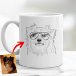 Personalized Dog Portrait Hand Drawing Men & Women Mug 11oz for Dog Lovers, Dog Parents, Gift for Dog Lover