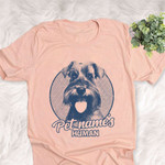 Personalized Kerry Blue Terrier Dog Shirts For Human Bella Canvas Unisex T-shirt Heather Peach