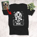 Customized Halloween T-Shirt Dog Sketch Gift for Dog Lover