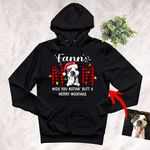 Furry Mom Custom Pet Portrait Christmas Wishes Adult Hoodie Pet Memorial Gift For Dog Lovers