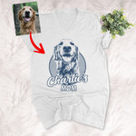 Personalized Dog V-neck Shirts Mother's Day Gift For Dog Mom