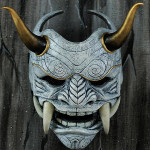 Samurai Assassin Demon White Mask