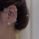 Snowflake - Zircon Earrings Without Pierced 🔥Christmas Hot Sale🔥