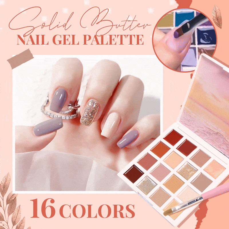 16 Colors Solid Butter Nail Gel Palette 🔥50% OFF - LIMITED TIME ONLY🔥