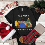 Pug merry christmas 2D T-Shirt