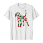 Pattern beagle merry christmas 2D T-Shirt