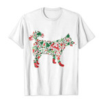 Pattern husky merry christmas 2D T-Shirt