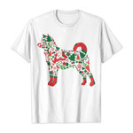 Pattern akita merry christmas 2D T-Shirt