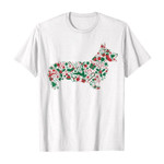 Pattern corgi merry christmas 2D T-Shirt