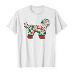 Pattern Shih Tzu merry christmas 2D T-Shirt