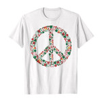 Peace merry christmas 2D T-Shirt