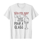 Yoga class? thought you said pour a glass 2D T-Shirt