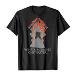 Winter is coming knit faster 2D T-Shirt