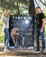 Special Gift for Mother From Son – Wolf Blanket