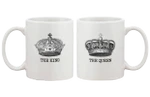 The King and Queen Couple s – His and Hers Matching Coffee Cup Gift Ceramic Mug