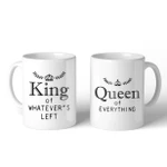 King And Queen Of Everything Couple Christmas Valentine Gifts Ceramic Mug