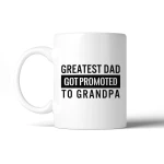 Promoted To Grandpa Coffee Baby Announcement Gift For Grandpa Ceramic Mug