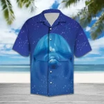 Cute Dolphin Blue High Quality Unisex For Men And Women Hawaiian Shirt