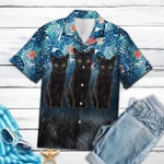 3D Black Cat Hawaiian Shirt