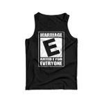 Marriage E rated E for everyone – LGBTQ+ 2D Unisex Tank Top