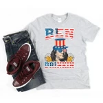4th of July Fourth of July Shirt American Flag Tee Red White and Blue Tees America T Shirt 4th of Ju 2D T-Shirt