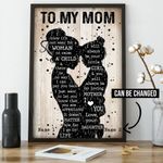 Best Mothers day gift, Birthday gift for Mom, Personalized Gift, To Mom from Daughter Poster