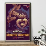 WILDSPIRE WASTE, Let's Go MONSTER Hunting, Video Game Poster, Monster Hunter Poster, Video Game Art, Gaming Prints, Gaming Poster, Wall Art Poster
