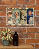 Be strong be brave br humble be badass  Nurse Poster