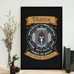 DnD Fighter Character Class Poster [Class Series 2] | TTRPG DnD Gift | Dungeon and Dragon Poster | D&D Gift for geeks Poster