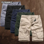 Tactical Multi-pocket Loose Solid Color Men's Shorts
