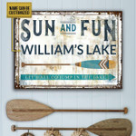 Personalized Boating Jump In The Lake Customized Classic Metal Signs