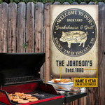 Personalized Grilling Smoke 'Em If You Got 'Em Customized Classic Metal Signs