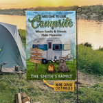 Personalized Camping Friends Make Memories Customized Flag