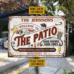 Personalized Patio Grilling Red Proudly Serving Custom Classic Metal Signs