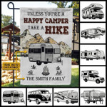 Personalized Camping Map Take A Hike Customized Flag
