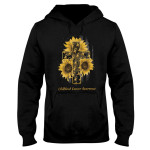 American Flag And The Cross Childhood Cancer Awareness EZ24 3112 Hoodie