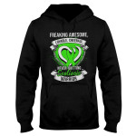 Freaking Awesome Warrior Scoliosis Awareness EZ20 3012 Hoodie