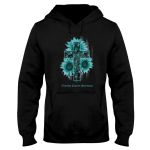 American Flag And The Cross Ovarian Cancer Awareness EZ24 3112 Hoodie