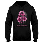 American Flag And The Cross Breast Cancer Awareness EZ24 3112 Hoodie